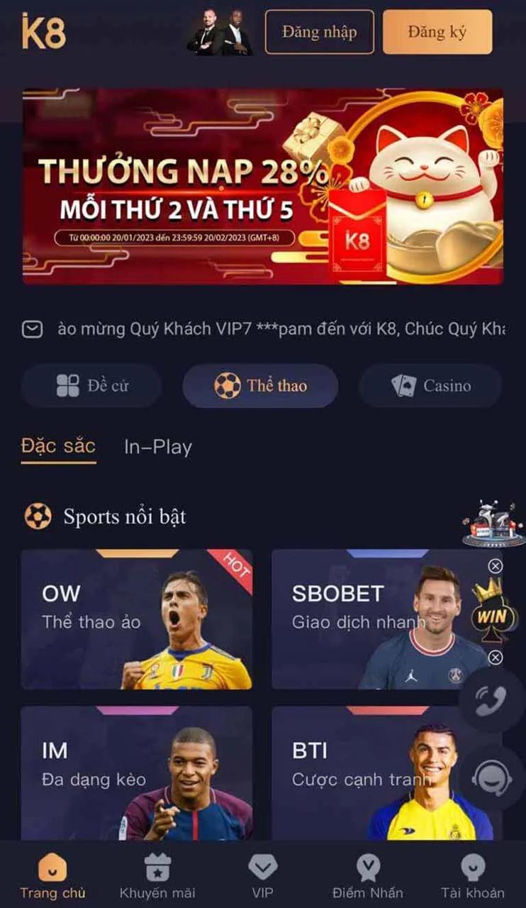 Top 6 Trang Cá Cược Bóng Đá Trực Tuyến Uy Tín Nhất 2025 2 K8 - Trang cá cược uy tín số 1 Việt Nam