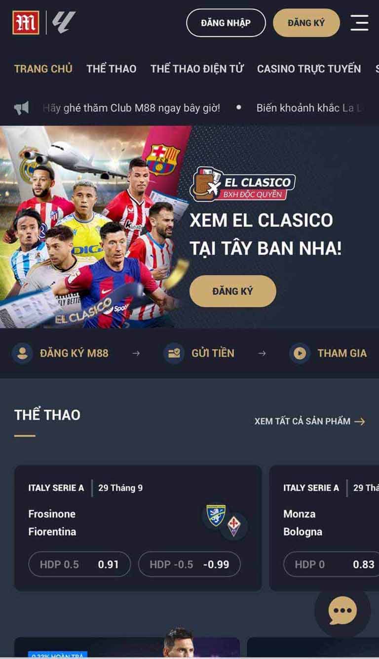 Top 6 Trang Cá Cược Bóng Đá Trực Tuyến Uy Tín Nhất 2025 3 M88 - Web cá độ uy tín hàng đầu thế giới
